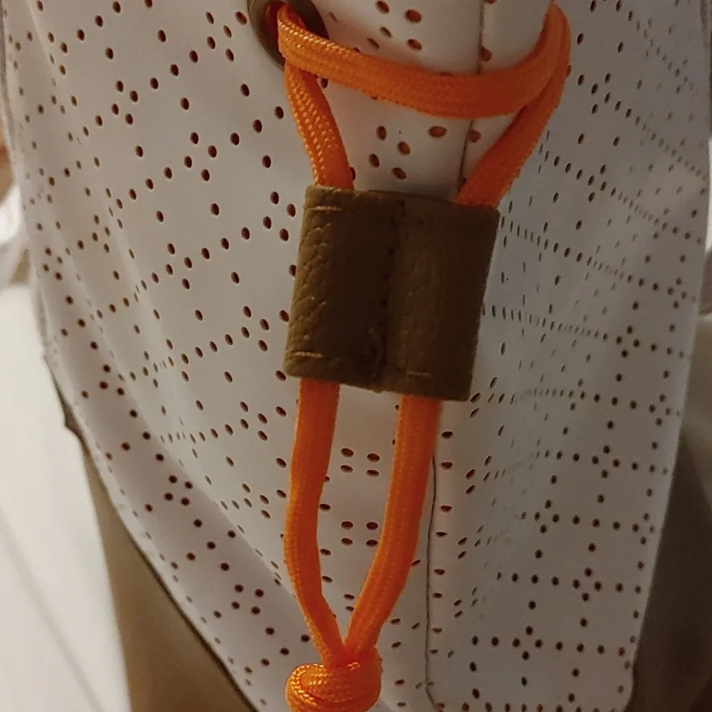 Like New White & Orange Tote Bag from the Image Skincare Collection EUC 2019 Ed.